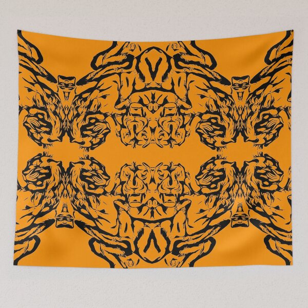 Item preview, Lion's Pride Unique Colorful Orange Black Lion Pride Pattern designed and sold by TeachUrb.