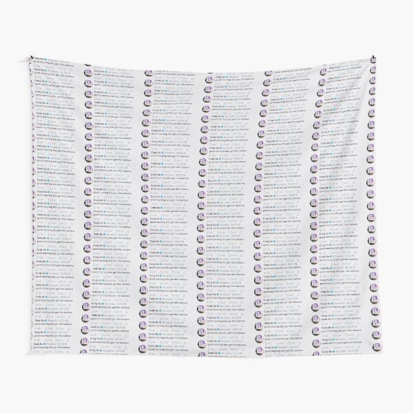 good morning lets get this baklava Tapestry