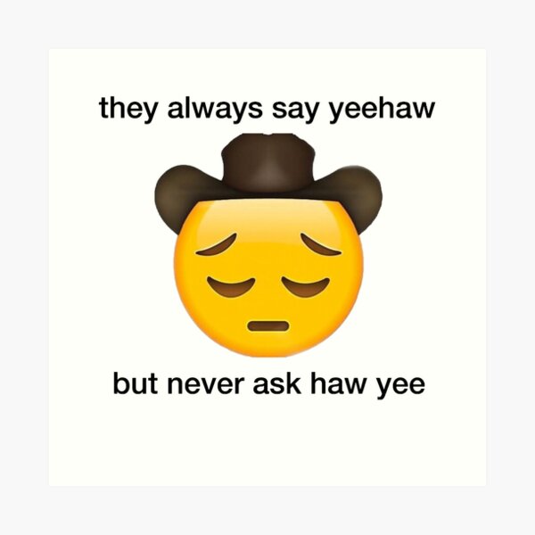 Yeehaw Kunstdruck