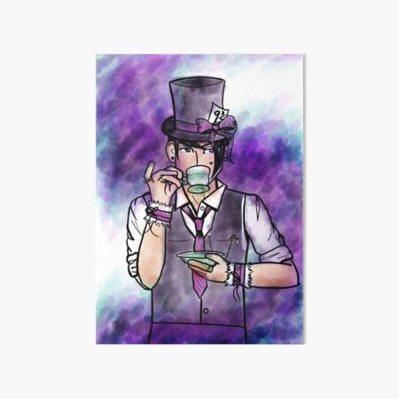 Mad Hatter Swirl Art Board Print