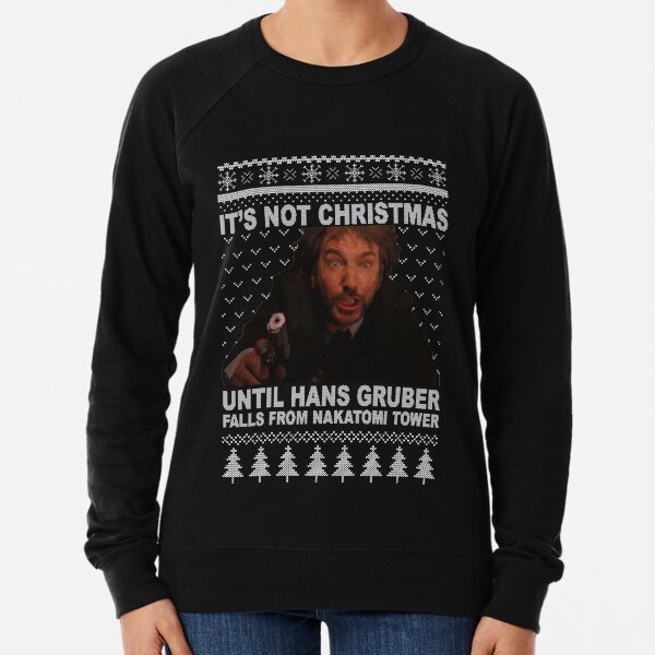 falling hans ugly sweater Lightweight Sweatshirt
