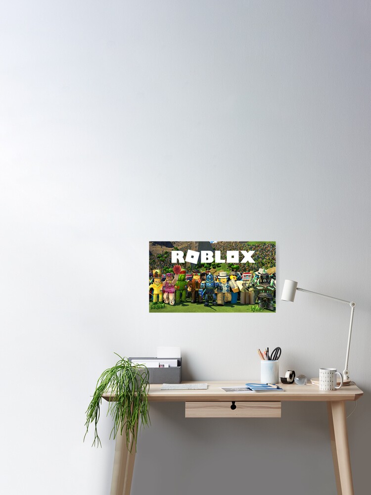 Artículos De Regalo De Roblox Camiseta Estuche Para Teléfono Almohadas Tazas Y Mucho Más Póster - roblox dlive play roblox roblox gifts poster wall