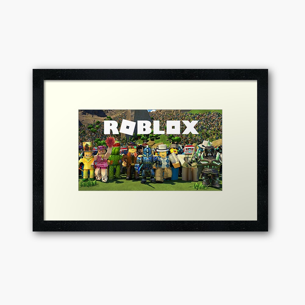 Roblox Gift Items Tshirt Phone Case Pillows Mugs Much More Framed Art Print By Crystaltags Redbubble - roblox case gifts merchandise redbubble