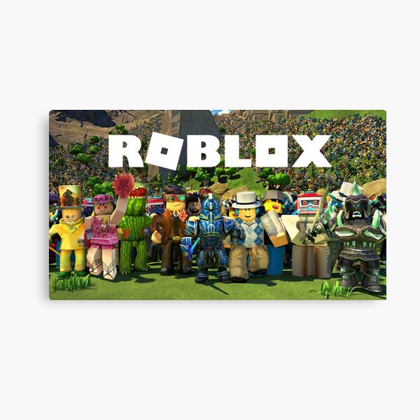 Roblox Canvas Prints Redbubble - roses are red roblox meme roblox free robux live stream