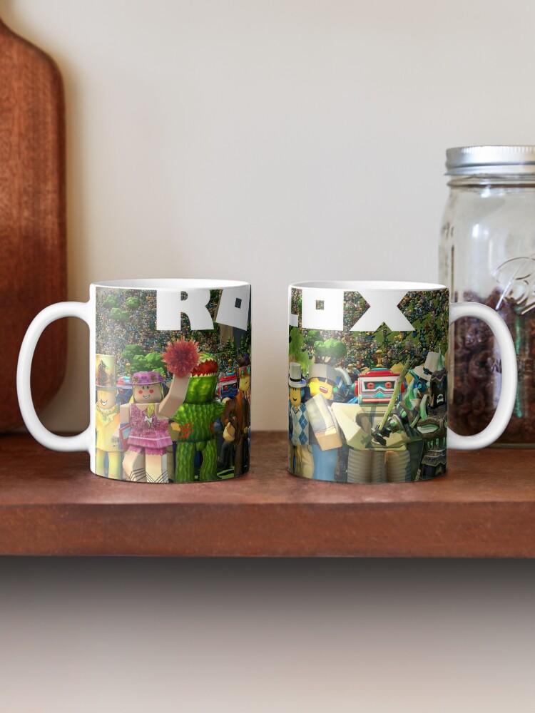 Roblox Gift Items Tshirt Phone Case Pillows Mugs Much More Mug By Crystaltags Redbubble - roblox mugs redbubble