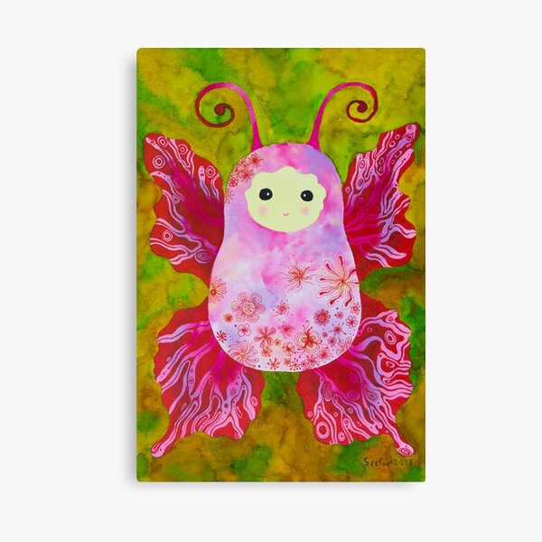 Pink Baby cocoon #4 Chrysalis Protect childhood Painting Canvas Print