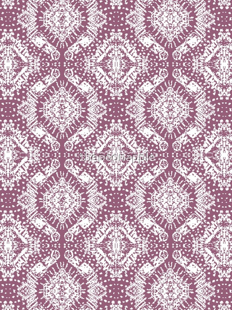 Thumbnail 4 of 4, Samsung Galaxy Phone Case, Ruby Raspberry Boysenberry Red Rug Pattern designed and sold by thepoonapple.