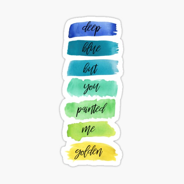 dancing with our hands tied lyrics Sticker