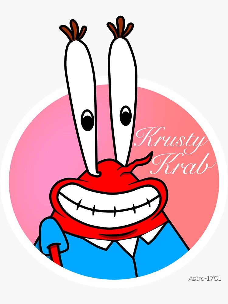 Krusty Krab Logo Sticker For Sale By Astro 1701 Redbubble