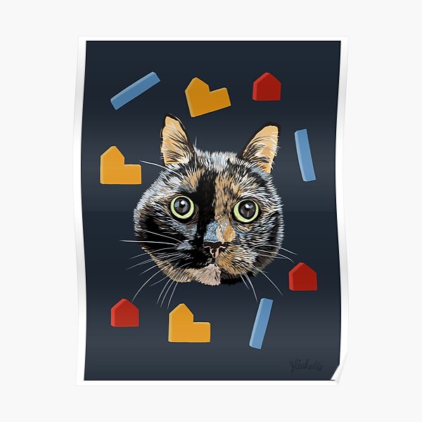 "Zizi the Cat" Poster by MichellePhong | Redbubble
