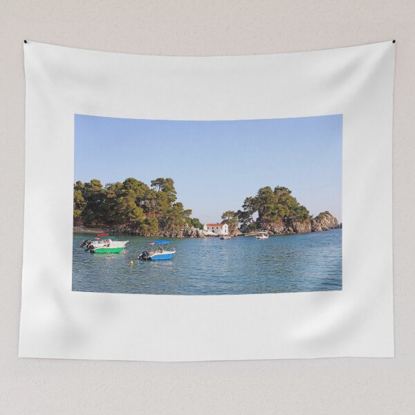 Item preview, little orthodox church on island Panagias Parga Greece designed and sold by goceris.