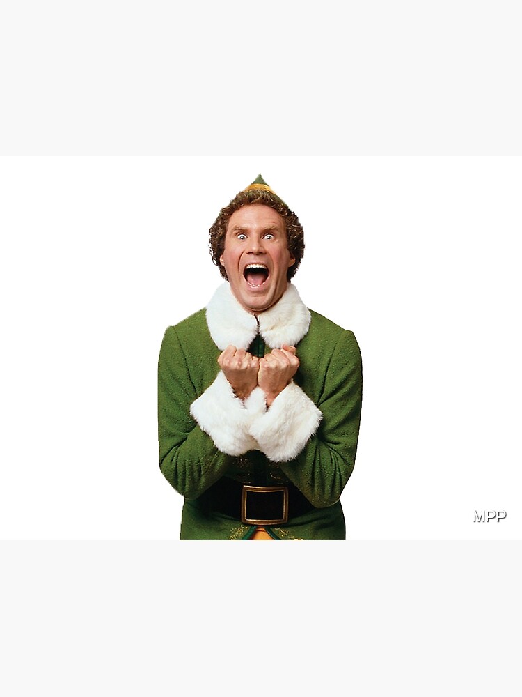 Disover Excited Buddy the Elf Christmas Premium Matte Vertical Poster