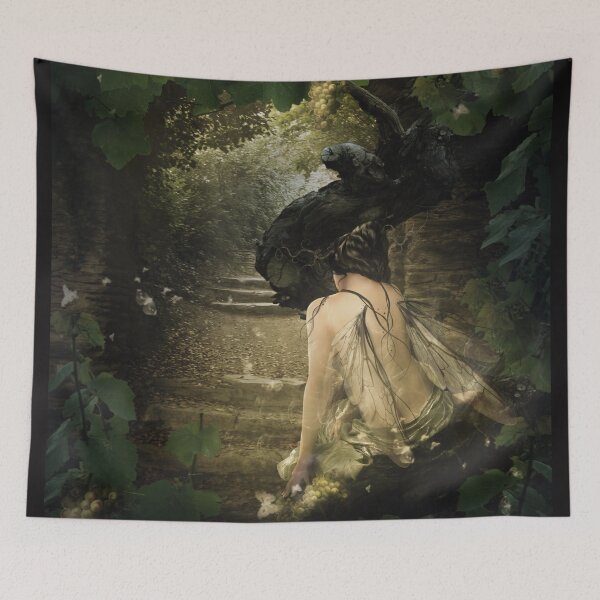 Item preview, Fantasy fairy with Grapes designed and sold by Babette van den Berg/ Bab'sArtCreations.