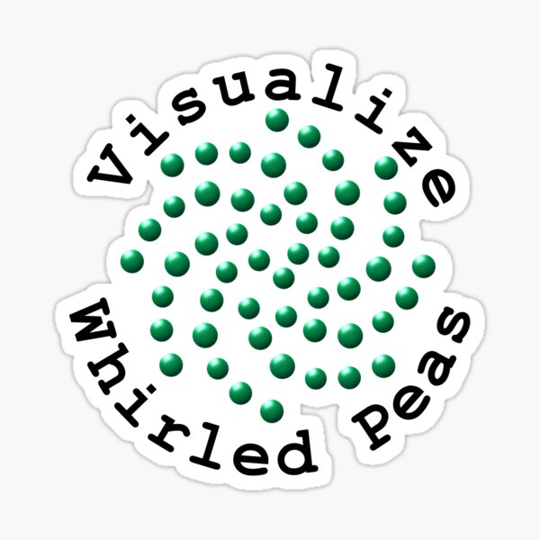 Visualize Whirled Peas Sticker