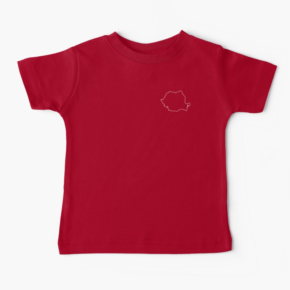 Romania map contour Baby T-Shirt