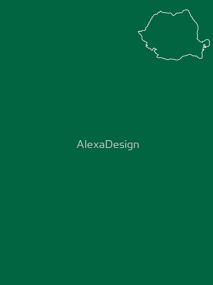 Romania map contour by AlexaDesign