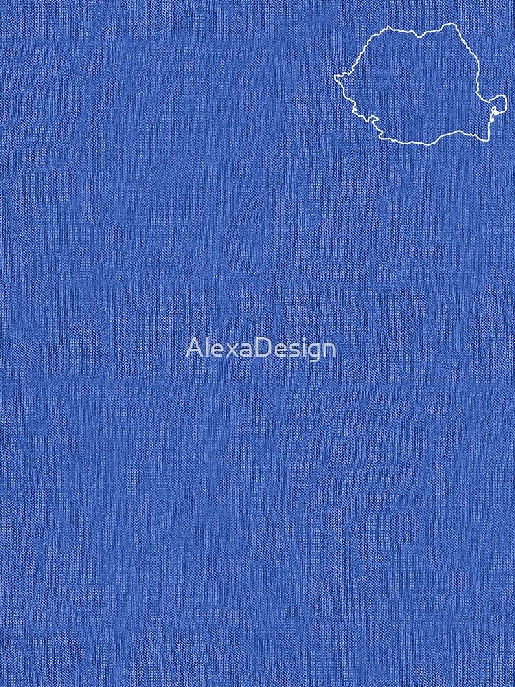 Romania map contour by AlexaDesign