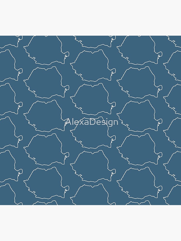 Romania map contour by AlexaDesign