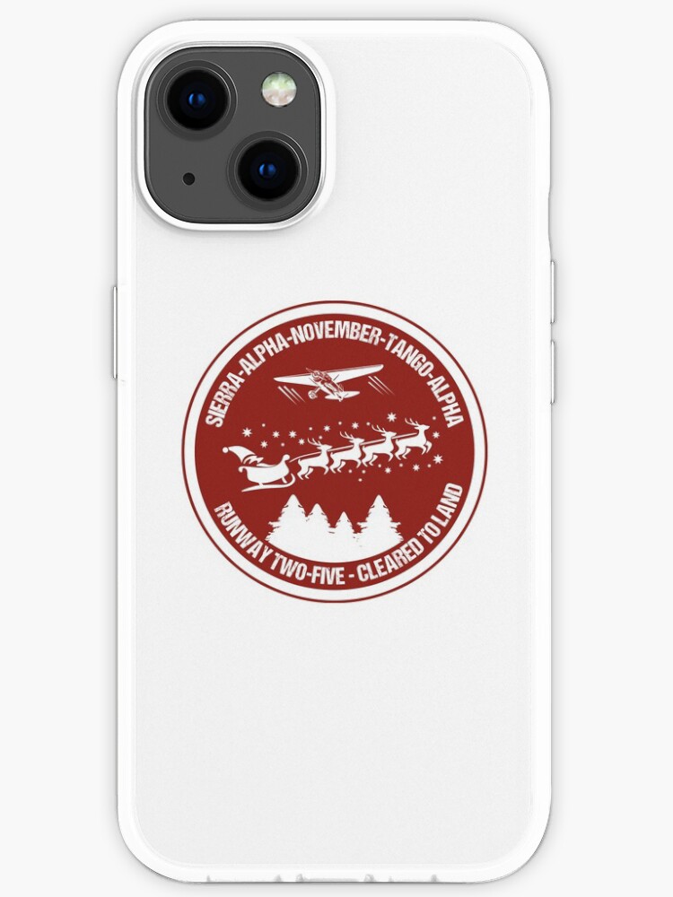 Pilot Christmas Gift Aviation Air Traffic Controller Holiday Santa Airlines Retro Design T Shirt Iphone Case By Stearman Redbubble