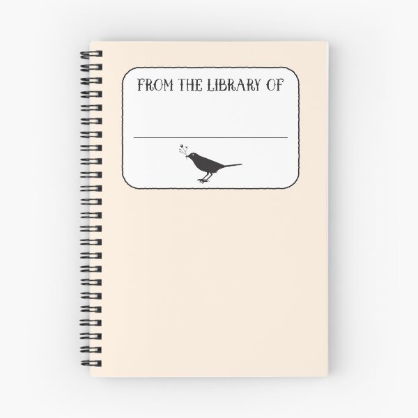 Item preview, From the Library of Bookplate book plate with black bird  designed and sold by jazzydevil.