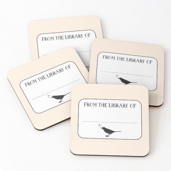 Item preview, From the Library of Bookplate book plate with black bird  designed and sold by jazzydevil.