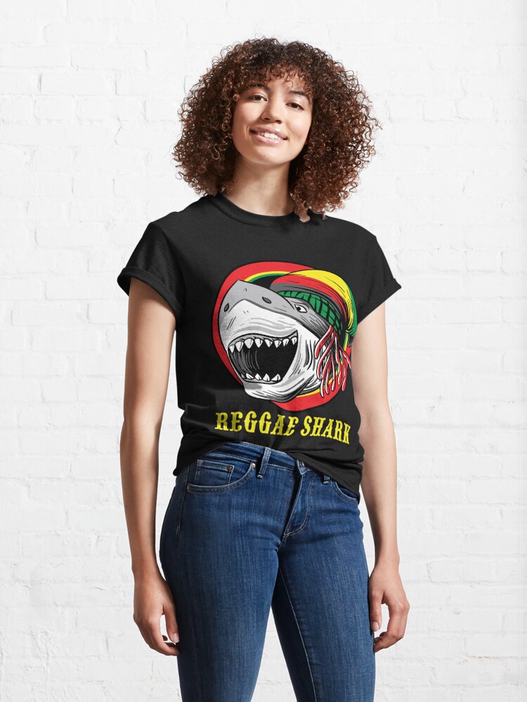 reggae shark tshirt