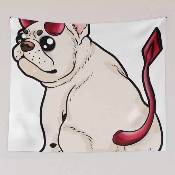 Item preview, Evil Dog Devil Horns Hell Doggie Puppy Funny gift designed and sold by Moonpie90.