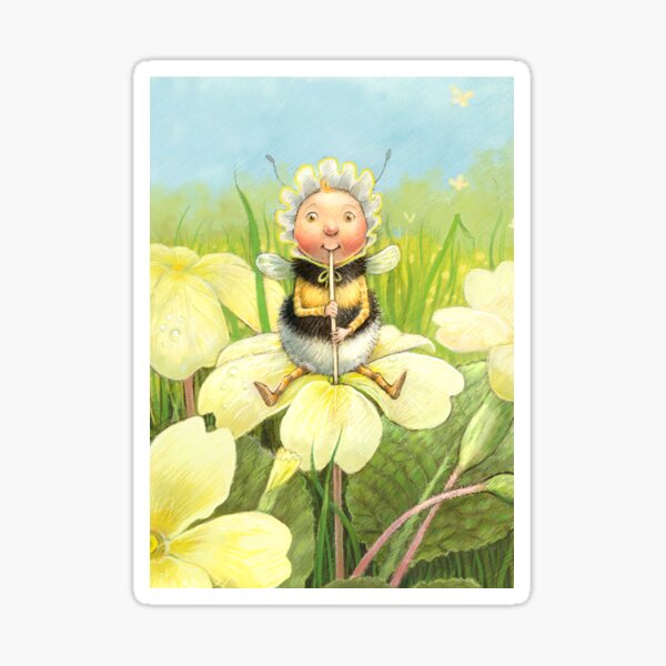 'Beebod' - cute bee-pixie Sticker