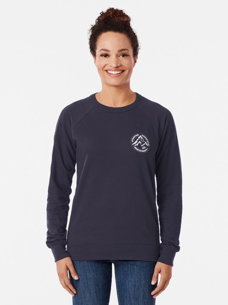 Alternate view of International Association of Mountain addicts badge Lightweight Sweatshirt