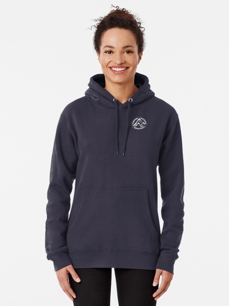 Alternate view of International Association of Mountain addicts badge Pullover Hoodie