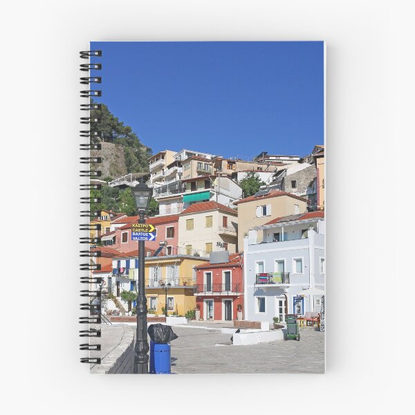 Item preview, coloridos edificios antiguos calle parga grecia designed and sold by goceris.