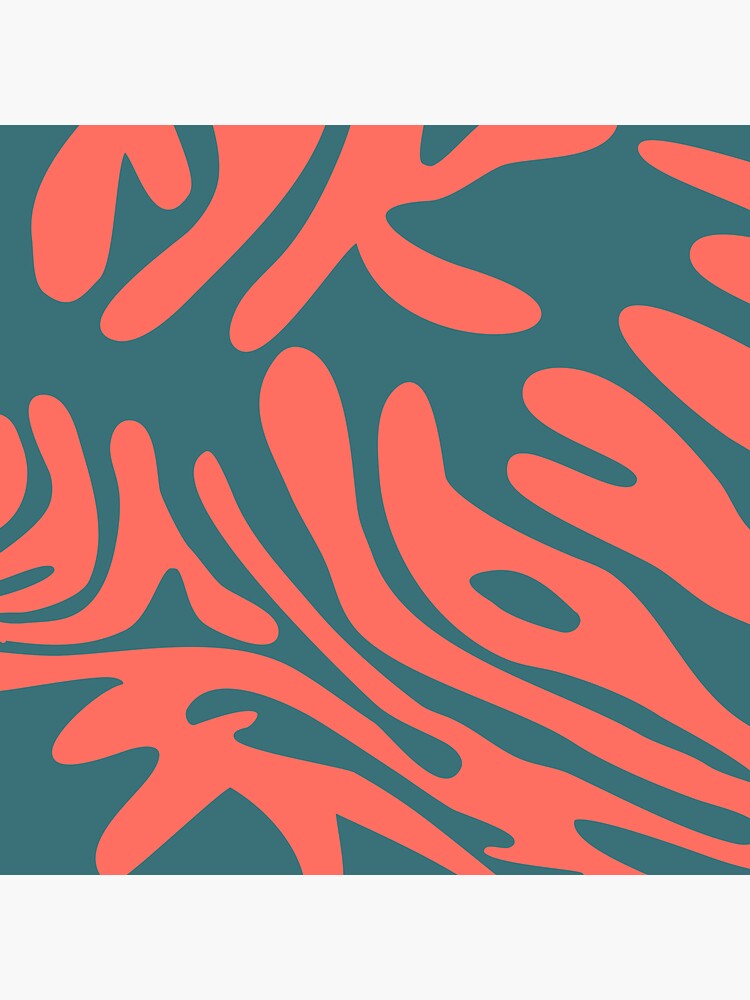 Living Coral in the Deep Sea - Pantone Color Trend 2019 by caligrafica