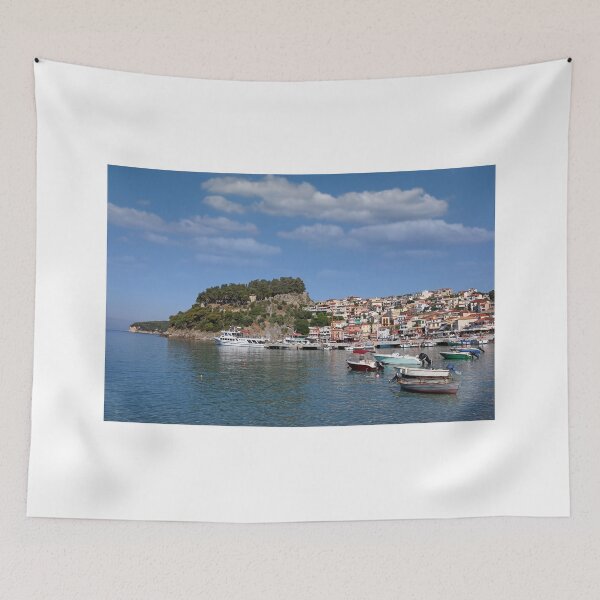 Item preview, old castle and buildings Parga Greece designed and sold by goceris.