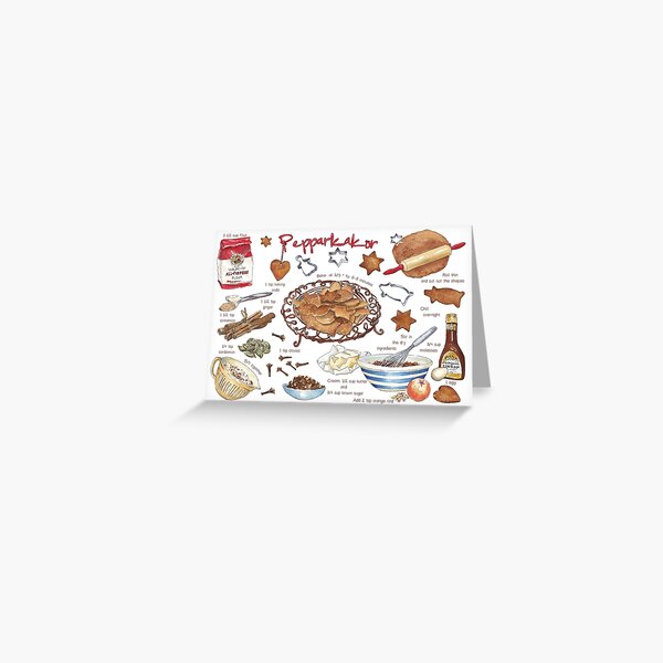 Aperçu de l'œuvre Recette illustrée: Pepparkakor créée et vendue par SuzannedeNies.