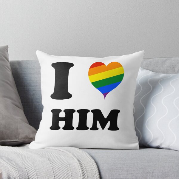 Item preview, I Love Him Rainbow Heart designed and sold by zejose.