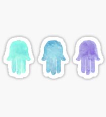 mini watercolor hamsas Sticker