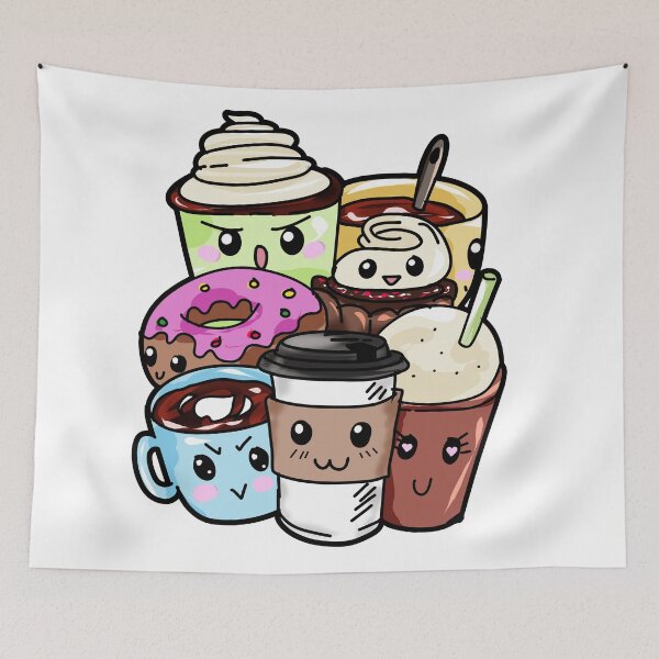 Item preview, Coffee Donuts Hot Chocolate Donut Muffin Cupcake designed and sold by Moonpie90.