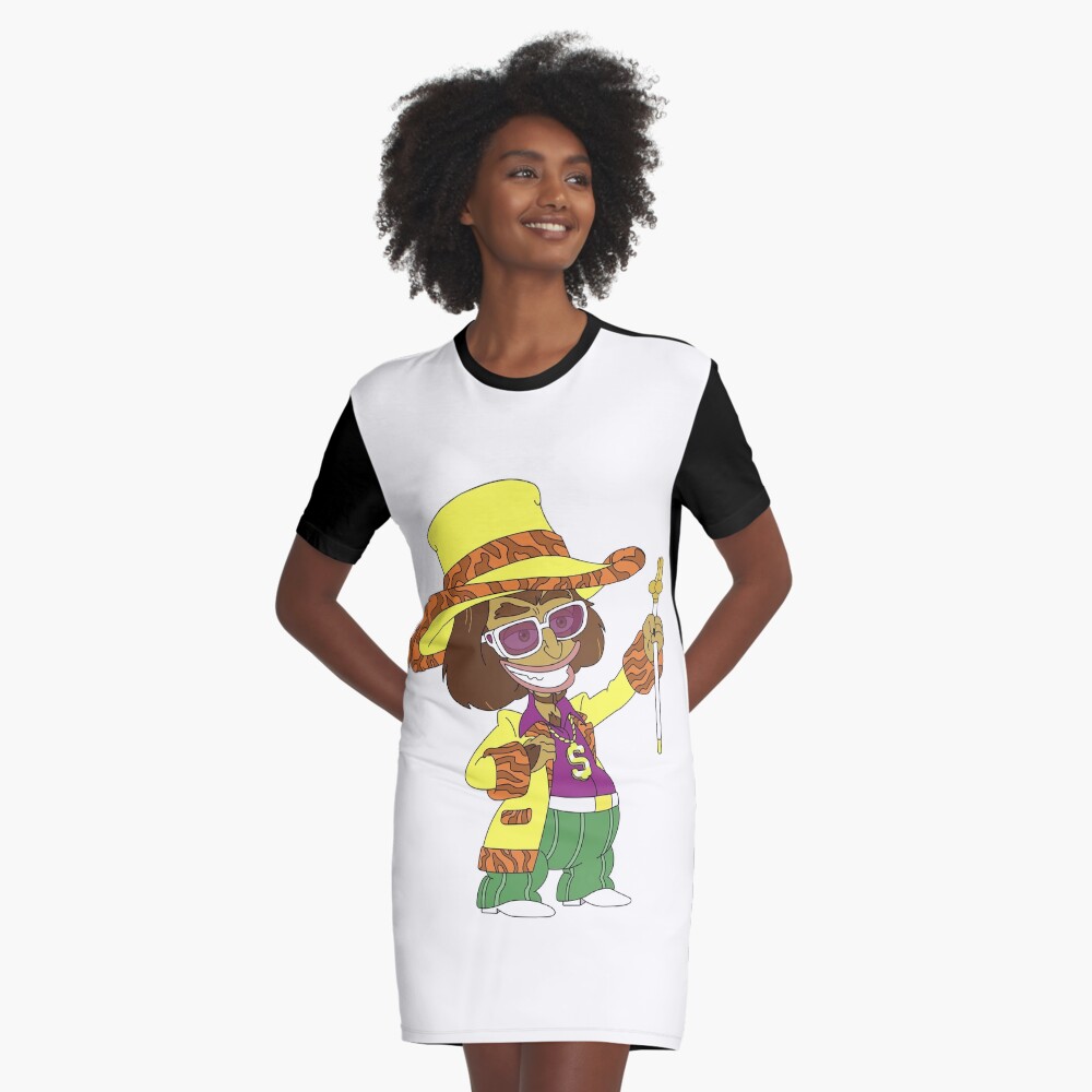 Maury The Hormone Monster Pimp Big Mouth Graphic T Shirt Dress For