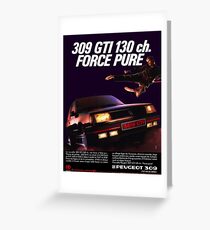 PEUGEOT 309 GTI Greeting Card