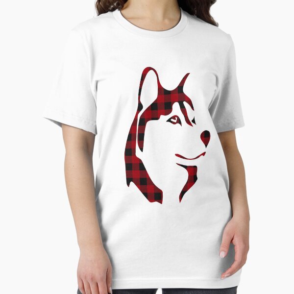 Item preview, Red And Black Plaid Husky Matching Family Pajama T-Shirt designed and sold by thuthuatna.