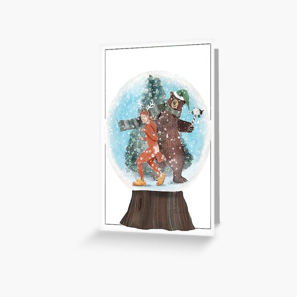 rockinabootthechristmastree Greeting Card