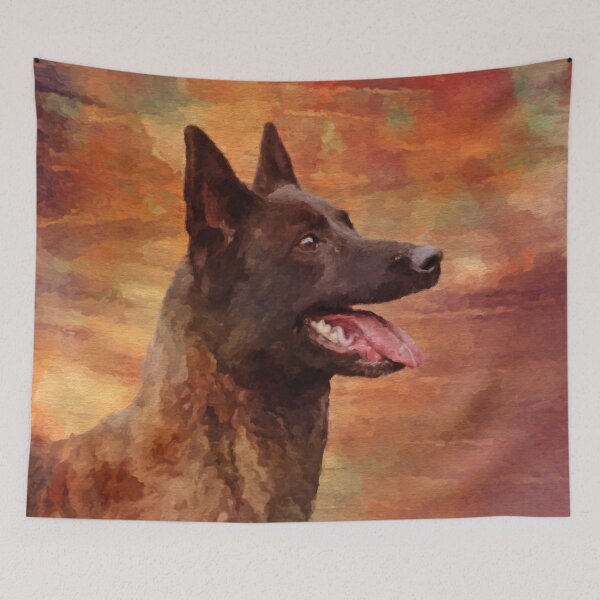 Item preview, Dutch Shepherd - Dutchie Watercolor designed and sold by k9printart.