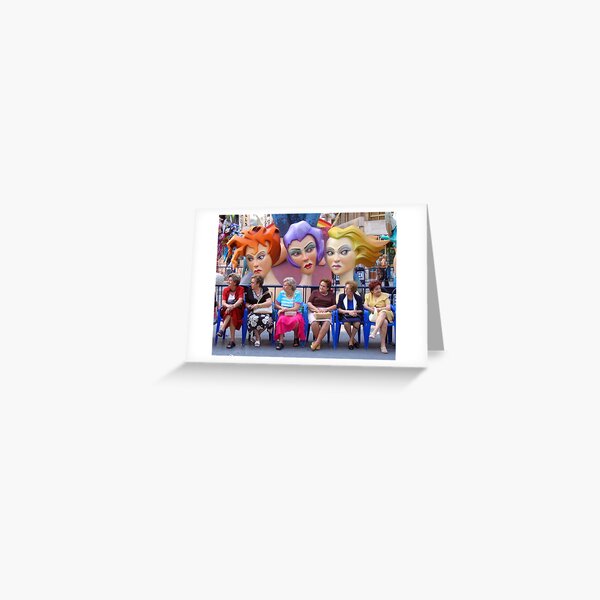 Watching Life Go By Greeting Card