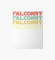 vintage falconry - retro falconry Art Board