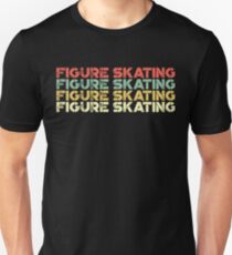 vintage figure skating - retro figure skating Slim Fit T-Shirt