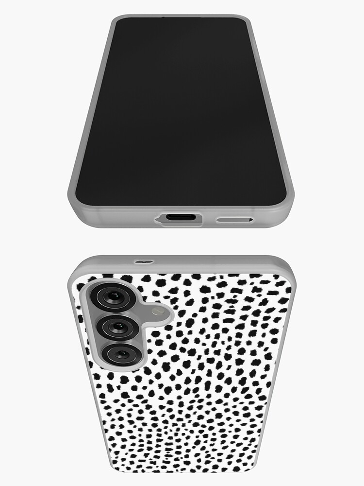 Thumbnail 3 of 4, Samsung Galaxy Phone Case, Dalmatian Spots (black/white) designed and sold by designminds.