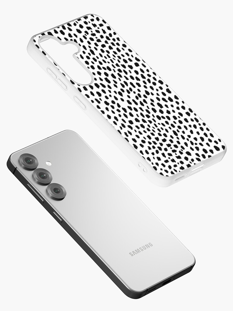 Thumbnail 2 of 4, Samsung Galaxy Phone Case, Dalmatian Spots (black/white) designed and sold by designminds.