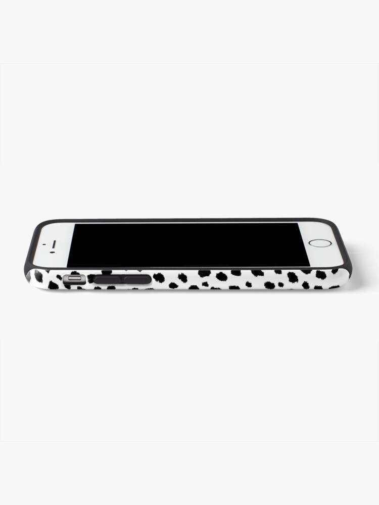 Alternate view of Dalmatian Spots (black/white) iPhone Case & Cover
