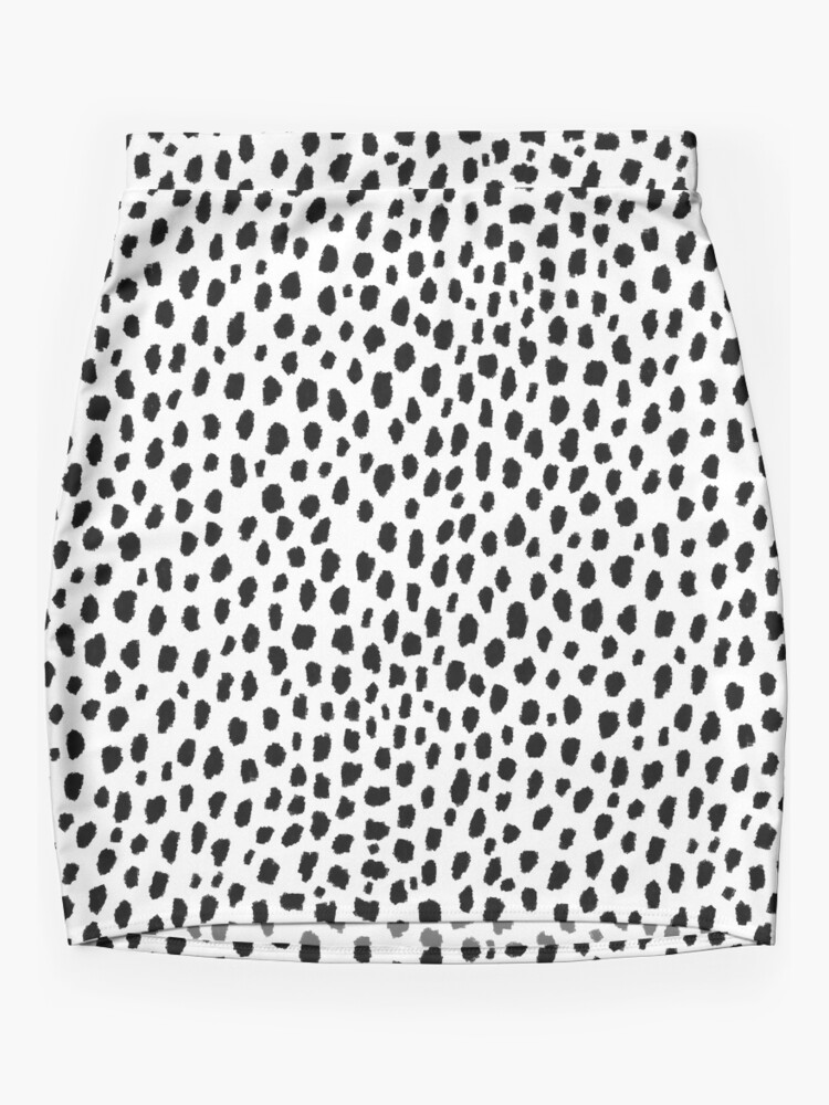 Black and white outlet dalmatian skirt