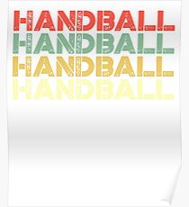 vintage handball - retro handball Poster